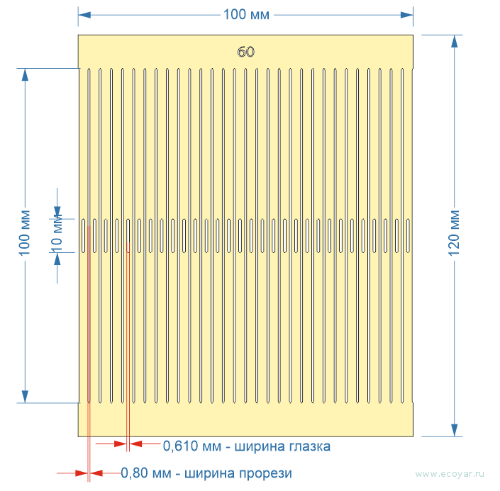 ���� ��� ��������� ����� 60 (100�120�4 ��) �������